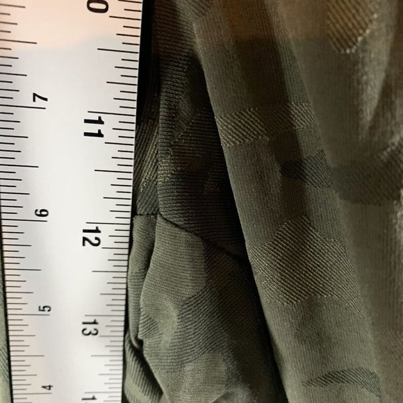 Athleta Jogger Pants Women's 12 Green Camouflage Brooklyn‎ Textured Lined 7872 - Picture 3 of 9